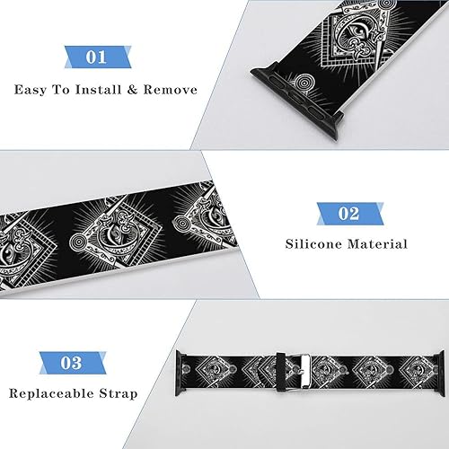 Vista 178 de Correa de reloj de silicona suave compatible con Iwatch Correa deportiva para hombres/unisex/jóvenes compatible con Iwatch Series