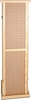 Vista 1 de SSWBasics 5'H Rotating Pegboard Display Tower with Base and Top - Four-Sided Jewelry