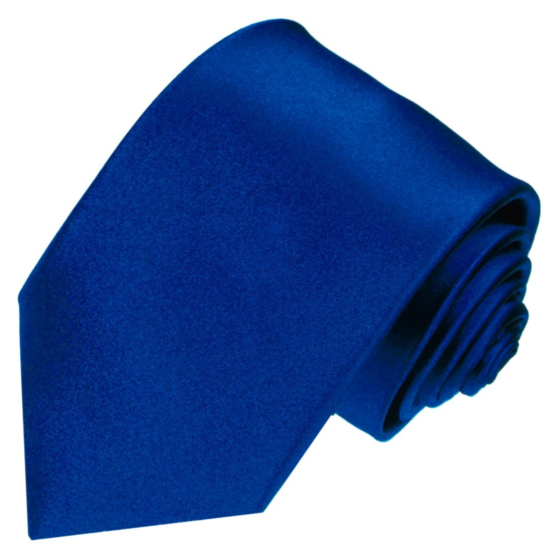 Lorenzo Cana Cravatta In Pura Seta Jacquard Blu, Fatta A Mano, 150x8 Cm, Lusso Italiano