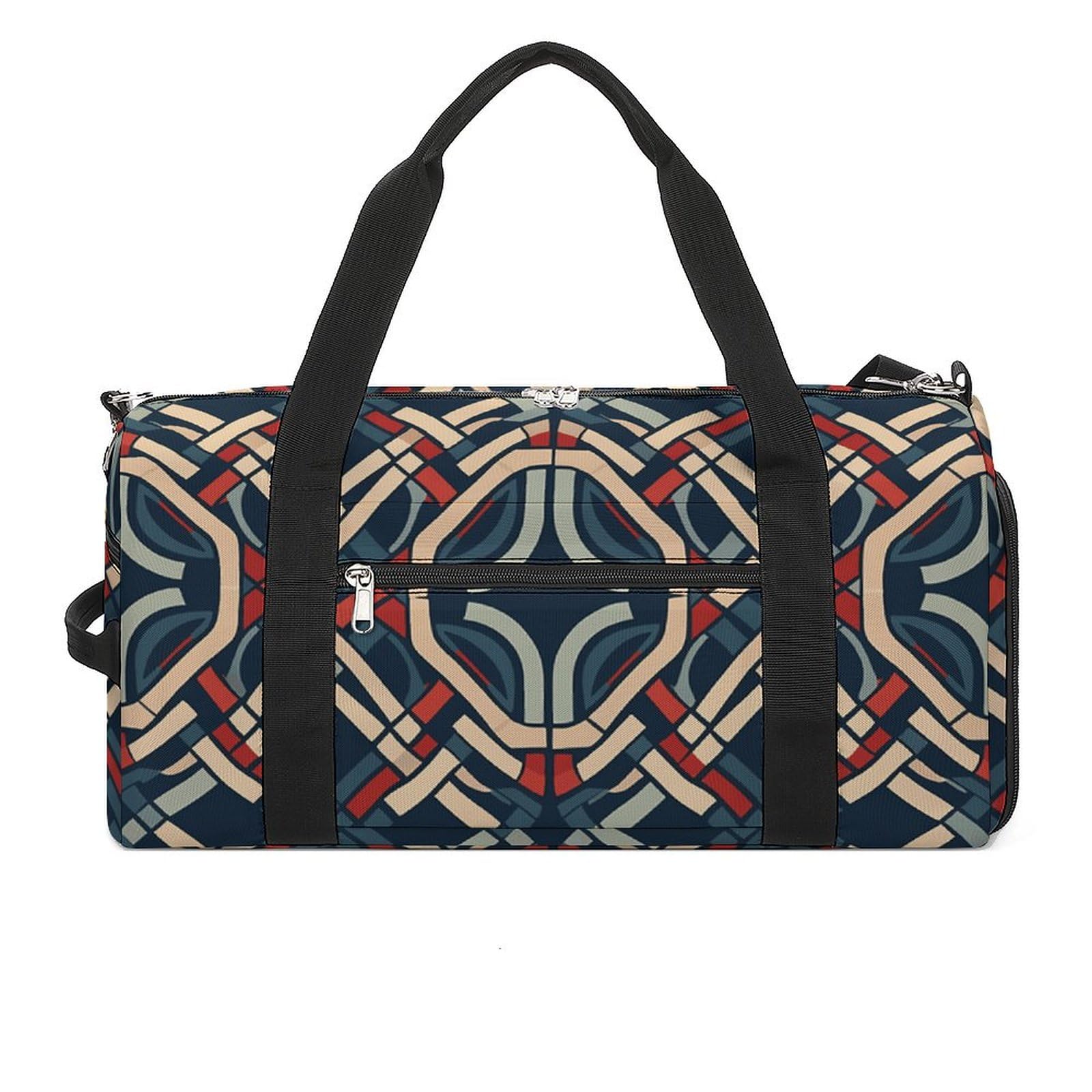 Sporttasche für Damen und Herren, mit Schuh- und Nassfach, Reisetasche, Blau und Weiß, Wochenendtasche, Handgepäcktasche für Schwimmen, Fitness, Workout, Sport, Einheitsgröße, Stil:, Einheitsgröße