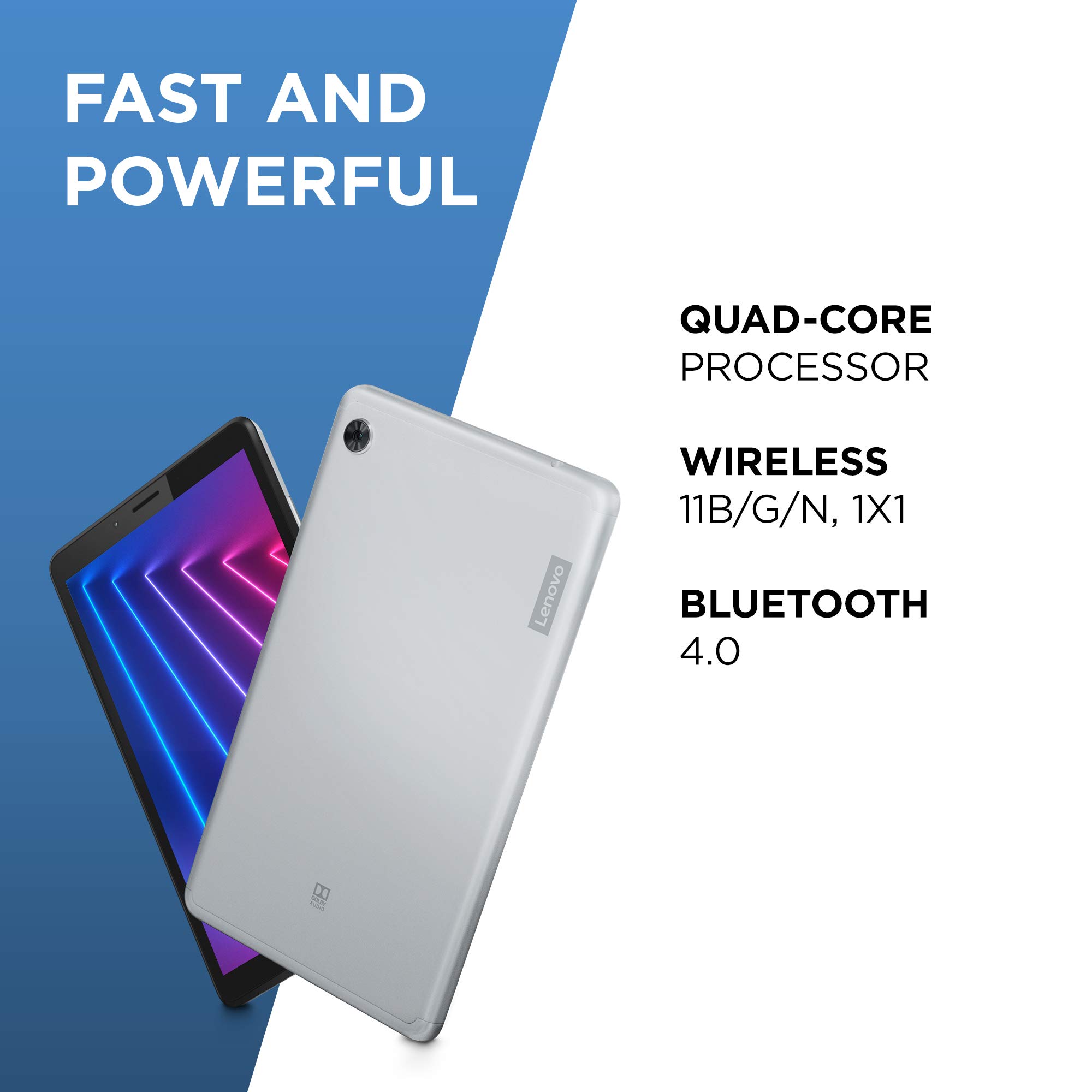Lenovo Tab M7 7 Cala HD Tablet Quad Core 1.3 GHz 1 GB RAM 16 GB eMMC Android Pie Platino Gris