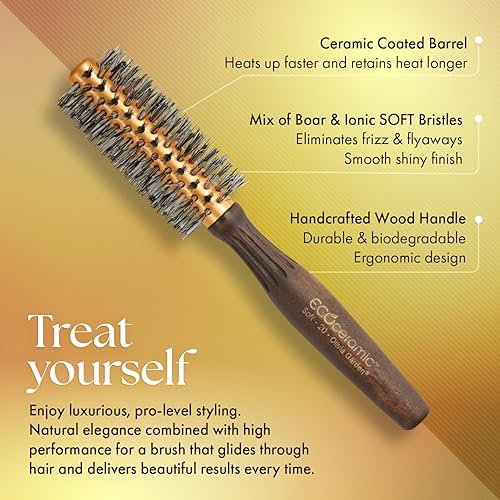 Miniatura 3 de Olivia Garden EcoCeramic - Cepillo de pelo térmico redondo