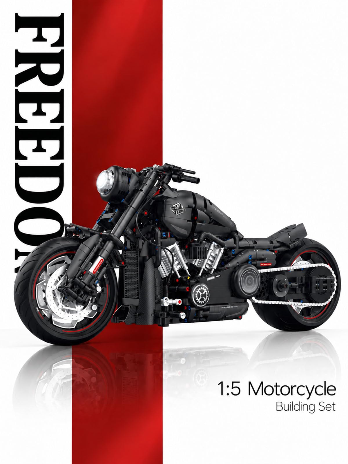 Amazon.com: JTBBOY V-Twin Motorcycle Building Set for Adults
