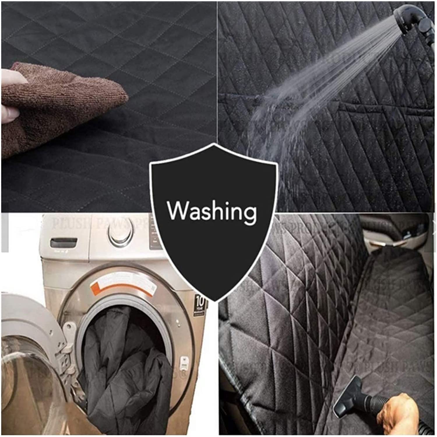 Cubierta del Asiento del Perro for el Asiento Trasero, Las Cubiertas Impermeables del Asiento del automóvil for Perros con la Ventana de la Malla, el rasguño previene la Hamaca del Perro del