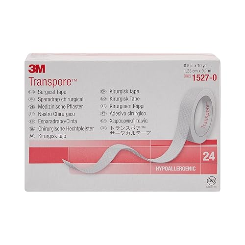 Miniatura 4 de Parte 3M-1527-0 3M Transe cinta médica y quirúrgica 12 pulgadas x 10 yardas 05in x 300ft transparente poroso plástico hipoalergénico resistente al