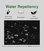 Vista 4 de Delantal de cocina de algodón resistente a las gotas de agua para mujer con bolsillos Chef, Rosado Powder