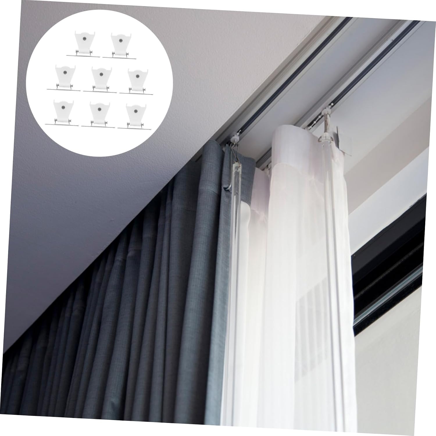 Cabilock 24pcs Cord Lock for Roman Shades Curtain Lock Accessories for Home for Easy Installation for Studios Apartments Offices