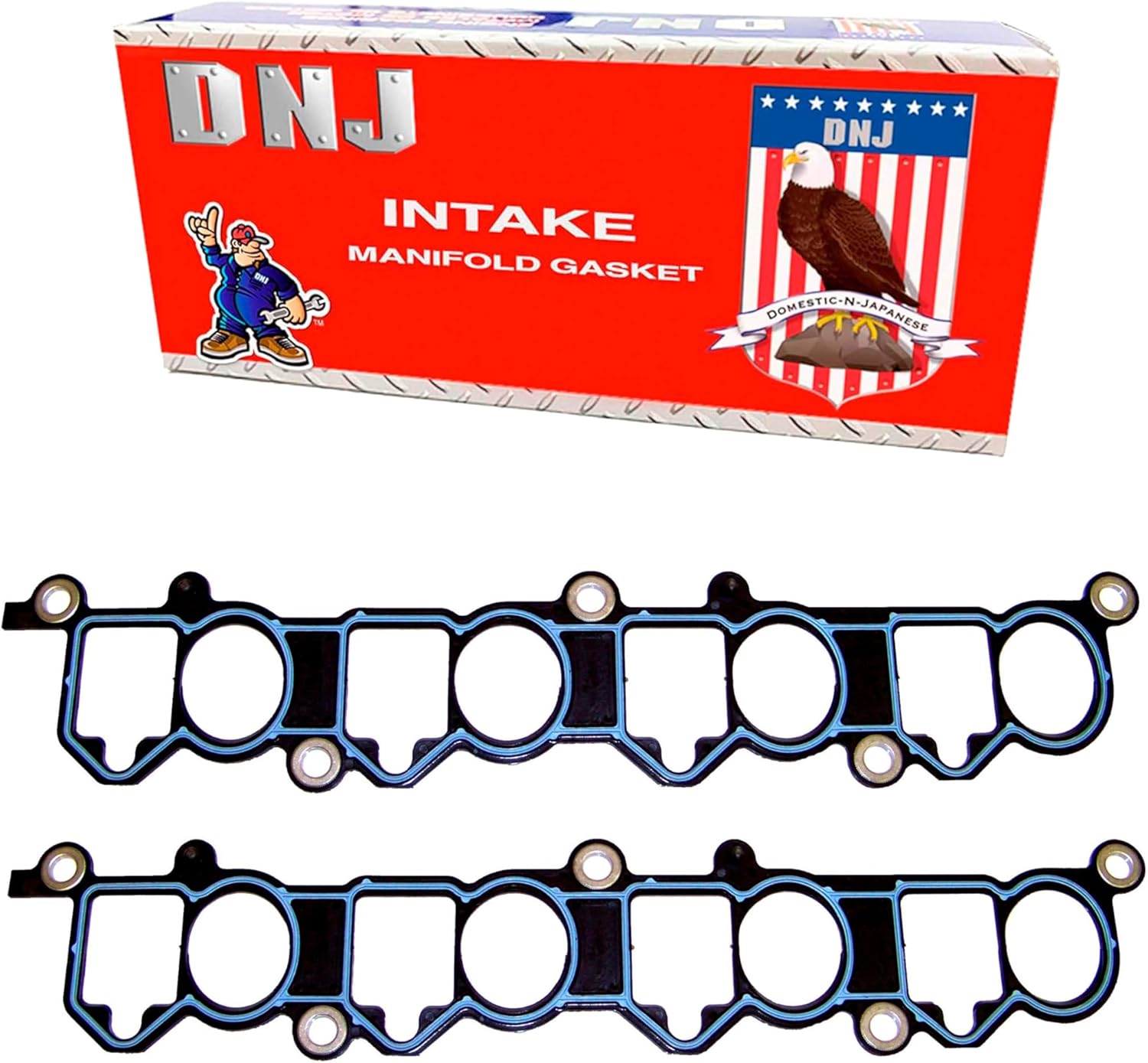 DNJ IG4171A Intake Manifold Gasket Set for 1996-1998 Ford Mustang 4.6L V8 32V DOHC 281cid