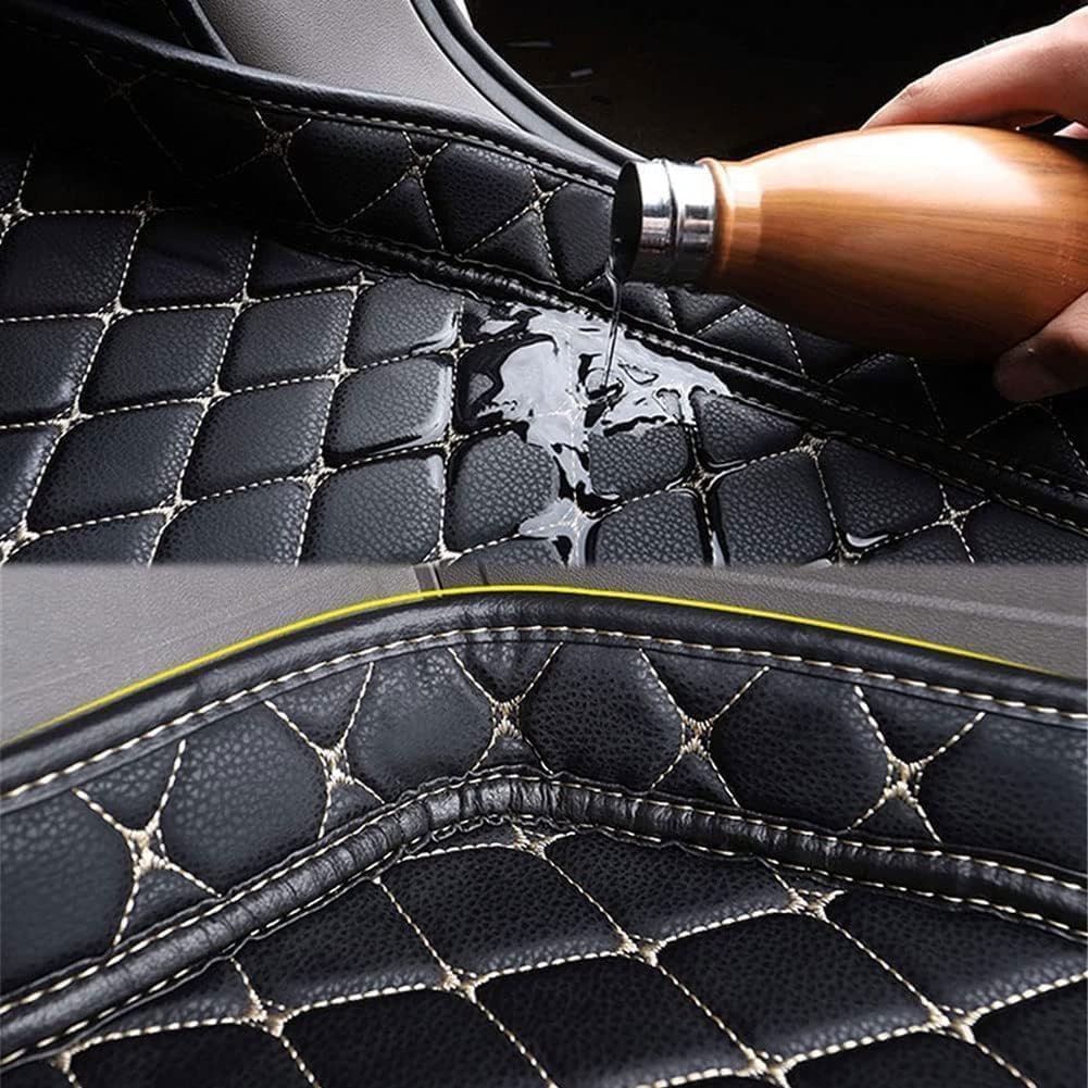Coche Alfombrillas Maletero para REN-Ault Arkana 2021-2024, Cuero Funda Maletero Protector Antideslizante Bandeja Forro Maleteros Alfombra Accesorios,G/Red