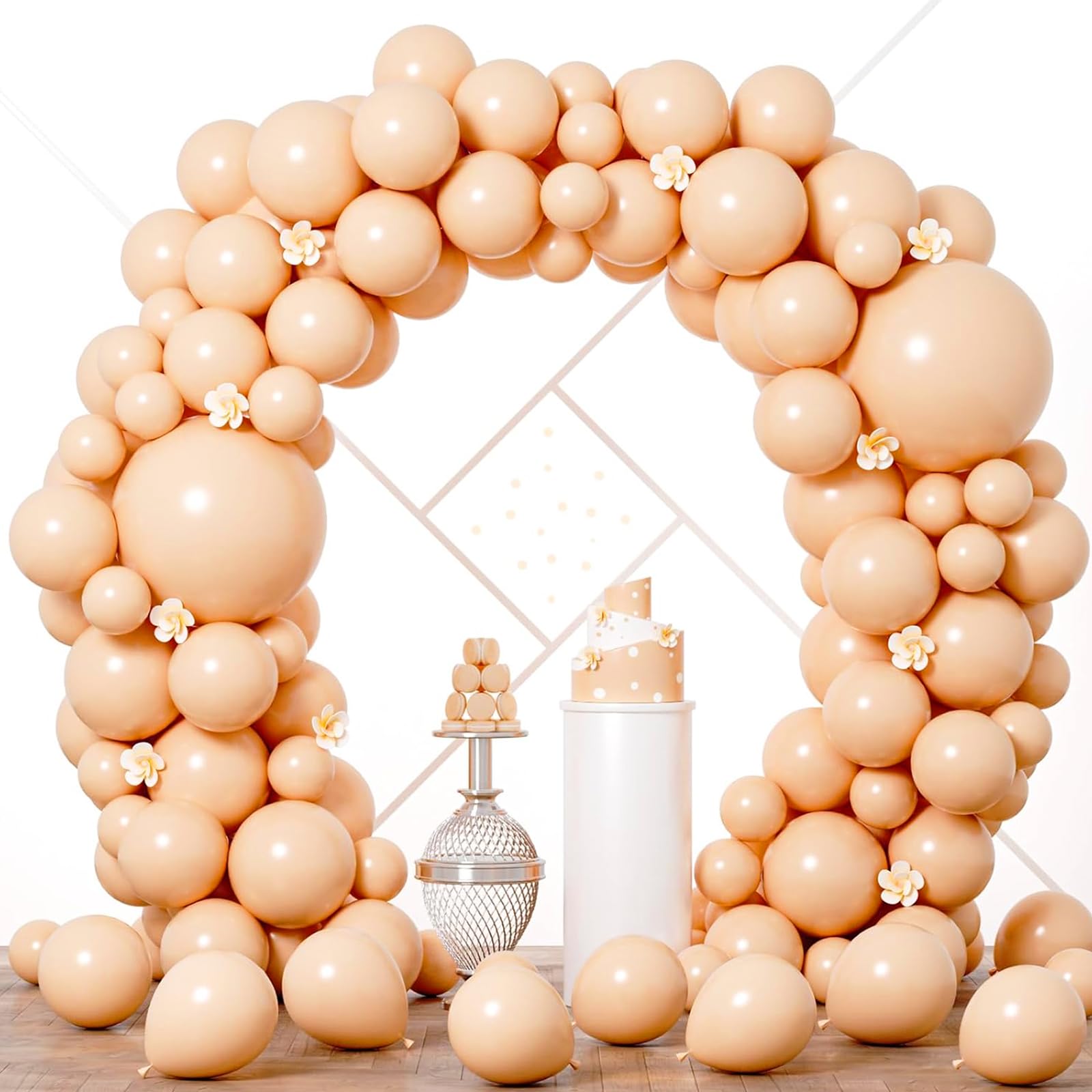 Voircoloria Blush Balloons Garland Arch Kit 90 Pack Assorted Sizes (5/10/12/18 Inch) | Quality Latex Party Decor - main product image
