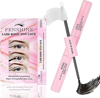 Lash Bond and Seal, Cluster Eyelash Glue for Individual Cluster DIY Eyelash Extensions, Super Strong Hold Cluster Lash Adhesive, Latex Free, Mascara Wand Glue(5g, Lash Bond and Seal)