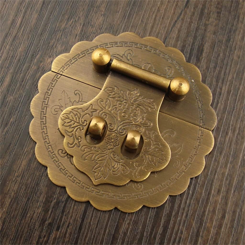 Bronze Tone Hasp,Horn Lock,Vintage Lock Clasp,Decor Hook Lock,Antique Latch Hook,2pc Antique Copper Hardware Trunk Handle Box Hasp Latch Chest Box Padlock Locking Buckle