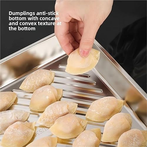 Miniatura 5 de Juego de cacerolas de acero inoxidable de 3 piezas con tapas, utensilios de cocina rectangulares del horno