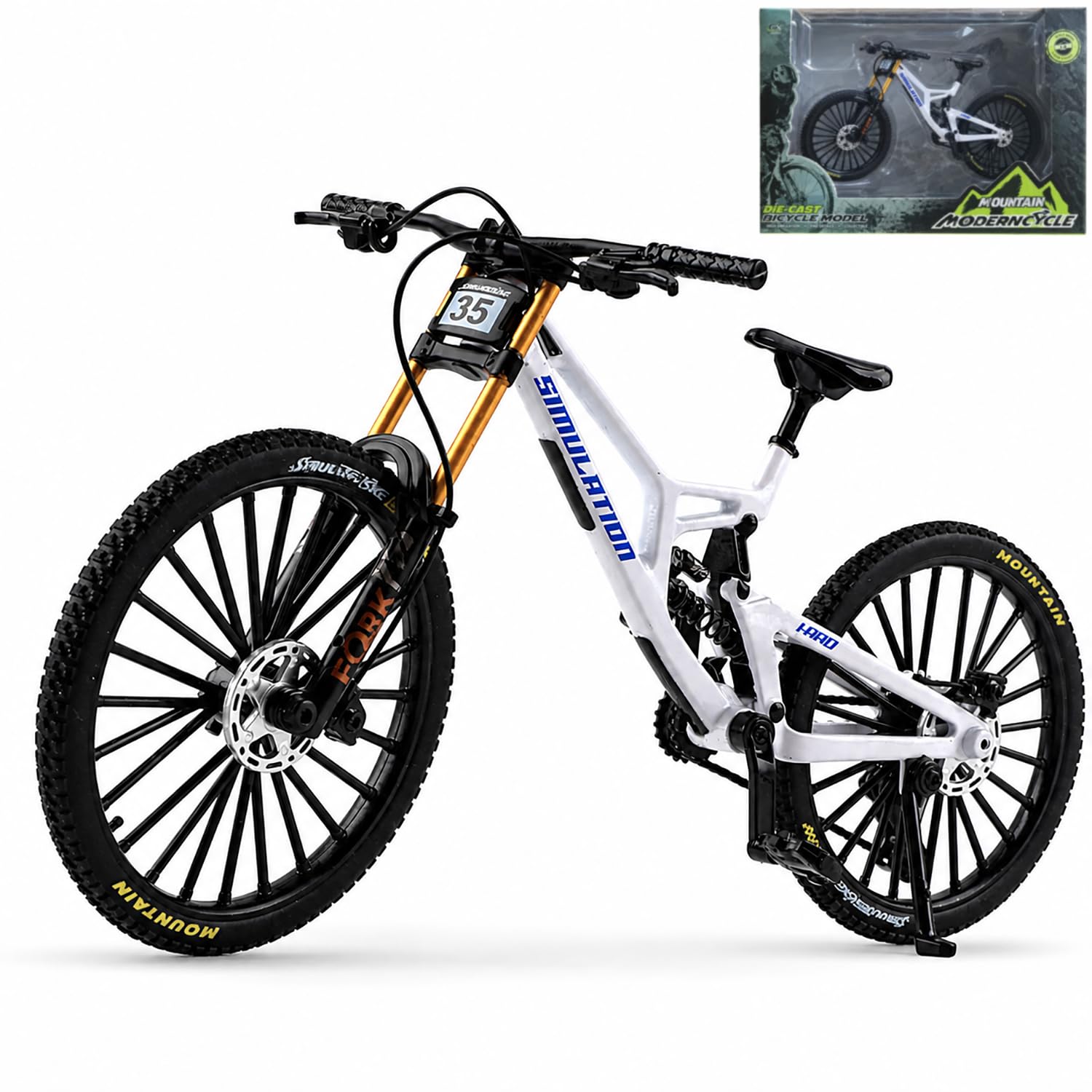 1:8 Scale Mountain BicycleBike Toy DS Finger Bicycle Model Alloy MTB Desktop Decoration D…