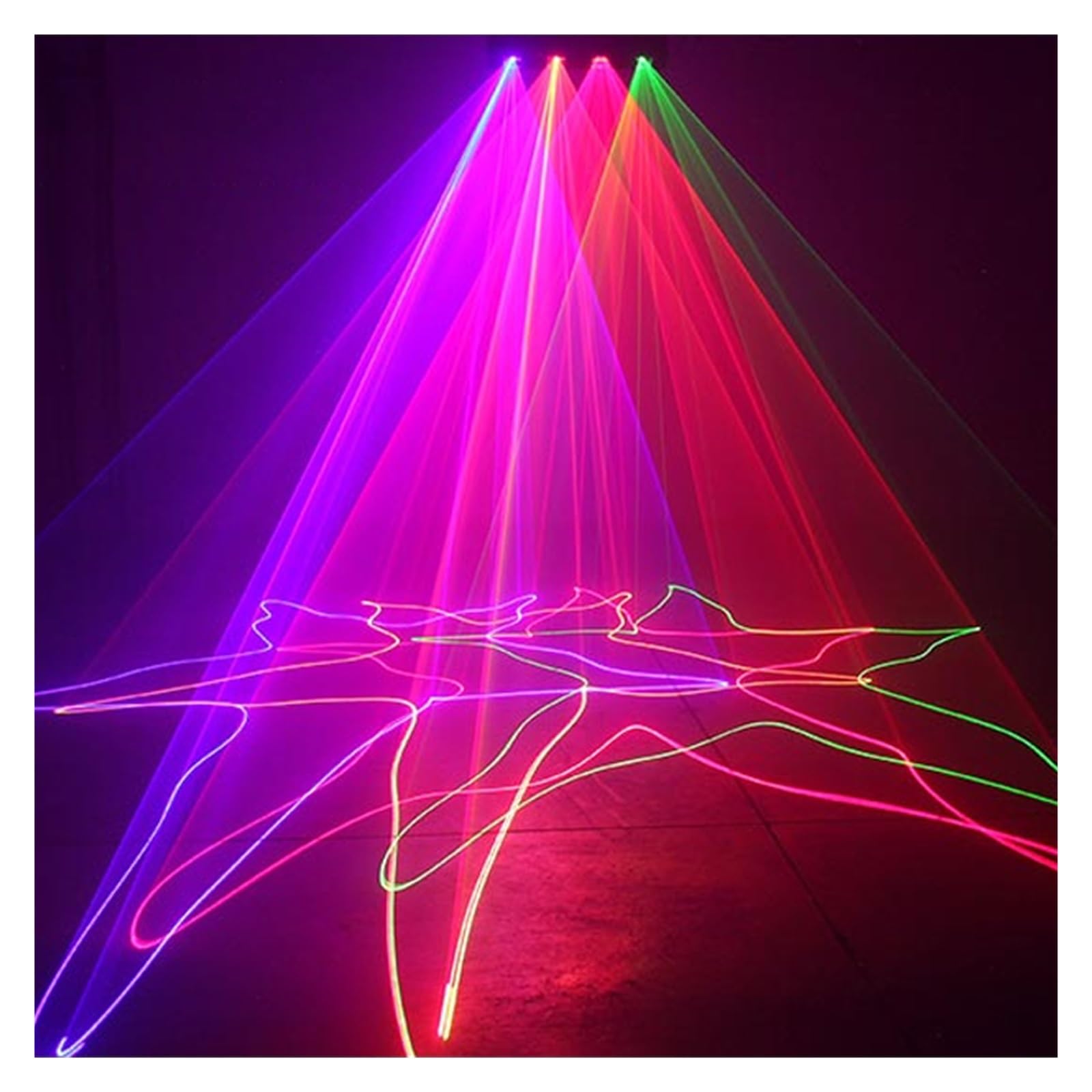 Światła sceniczne, Cztery soczewki Mocny pokaz RGBY System Stage Disco Party Dekoracje świąteczne Światła Sprzęt DJ 500 metrów
