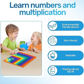 Times Table Poppet, Double-Sided Math Multiplication Addition Learning Toy