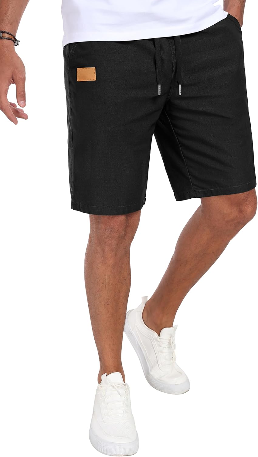Sailwind Mens Casual Shorts Drawstring Summer Beach Elastic Waist Golf Shorts - Image 3