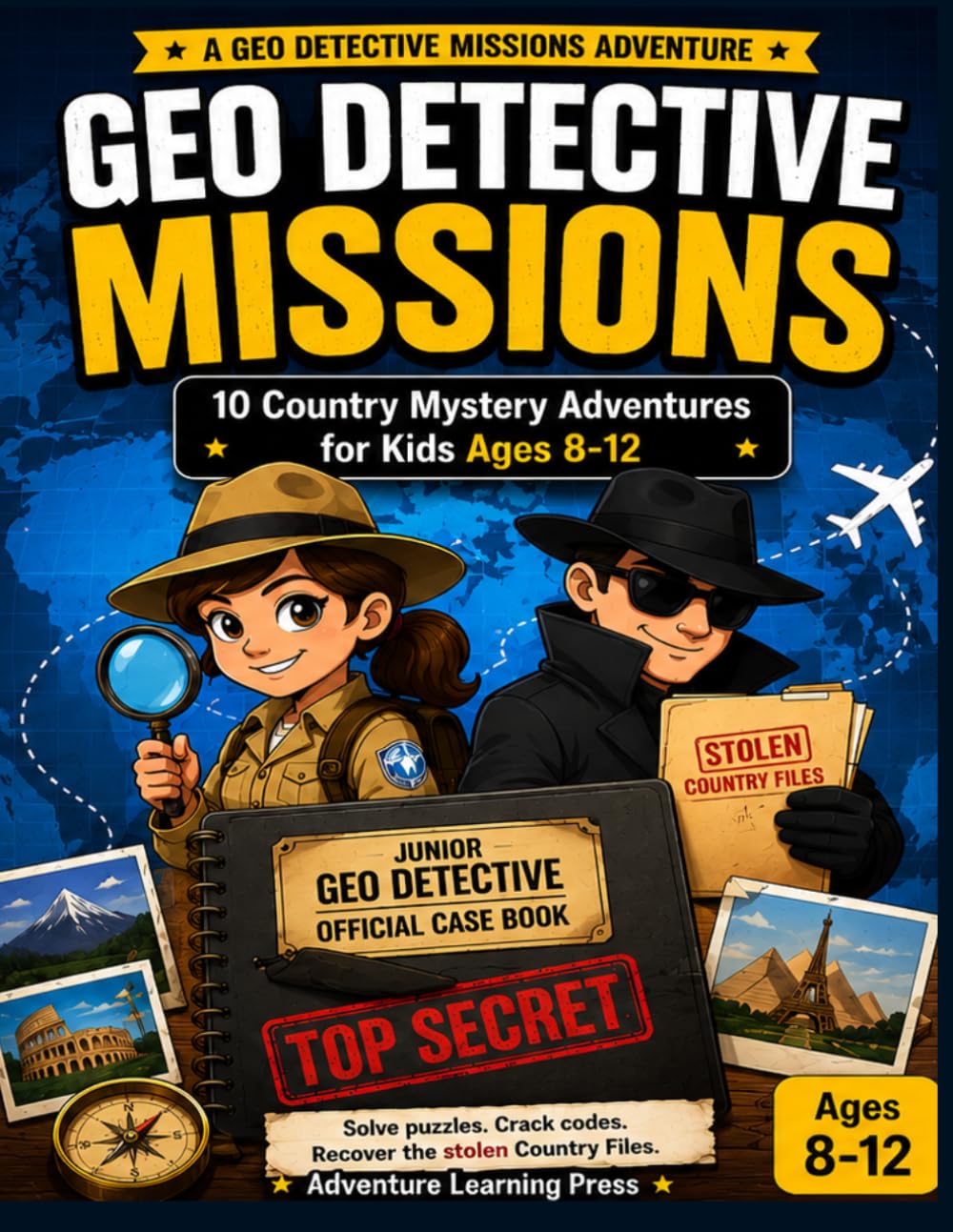 Geo Detective Missions: 10 Country Mystery Adventures for Kids Ages 8-12