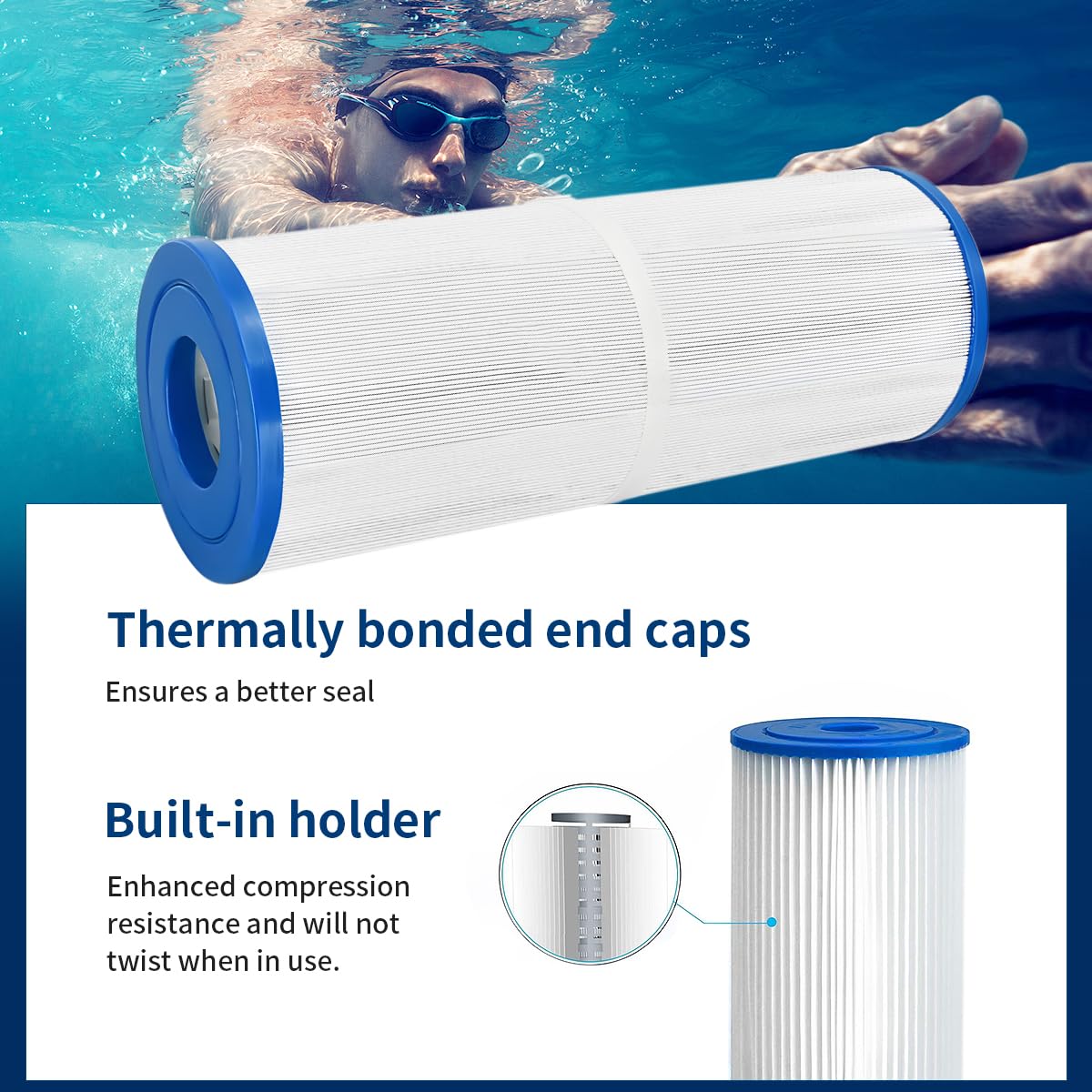 Filtr SPA do jacuzzi, zamiennik Pleatco PRB25-IN Unicel C-4326 FC-2375, 5 x 13 filtr SPA, 2 sztuki