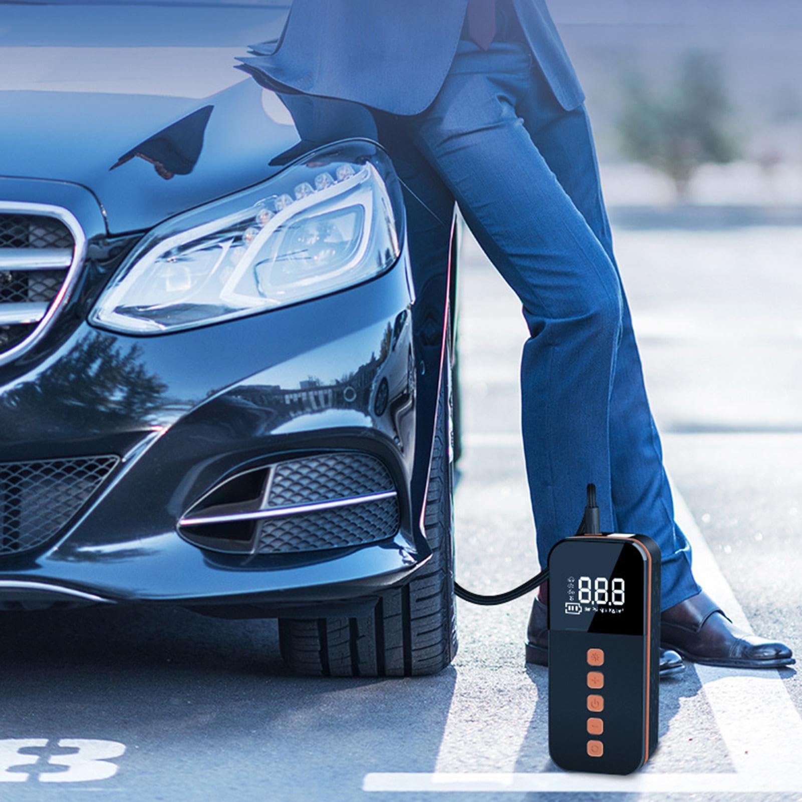 Gonfleur de pneu à batterie, pompe pour vélo à batterie avec