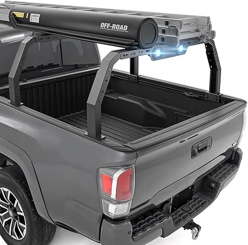 Bed Rack Overland Racks Truck Cargo Carrier with 2 LED