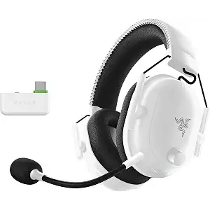 Razer Blackshark V2 Pro (Xbox) - Auriculares E-Sports Inalámbricos de Consola para Xbox S|X & One (Triforce de 50mm, HyperSpeed 2,4 GHz, Micrófono Desmontable HyperClear) Blanco