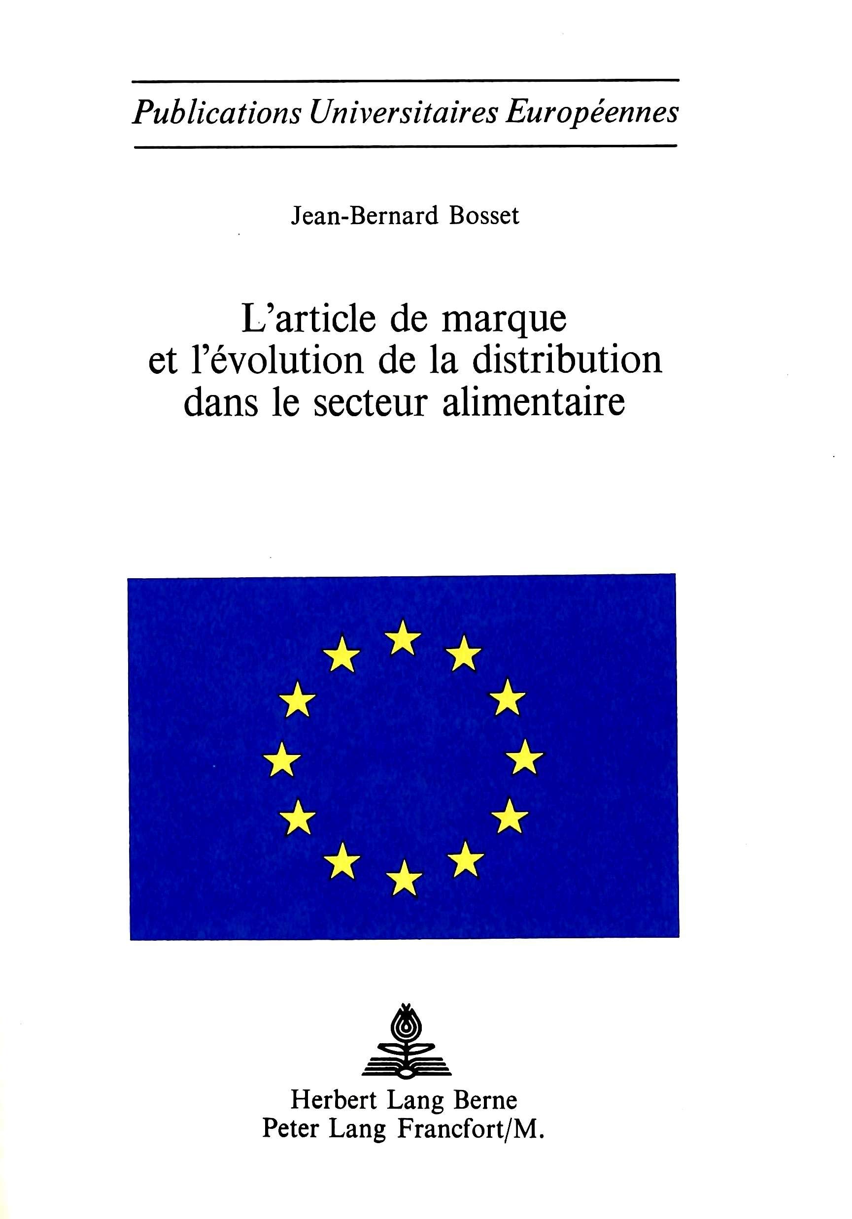 L'article de marque et l'evolution de la distribut
