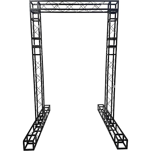BLACK TRUSS ARCH KIT 10 FT Height Mobile Portable DJ Lighting System Metal