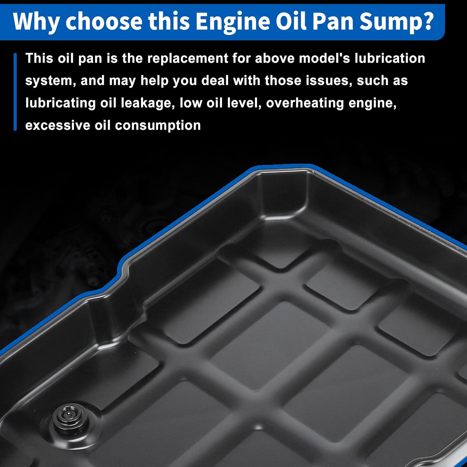 Transmission Oil Pan Kit with Oil Filter for Chrysler 300 2005-2014 Engine Oil Pan Gasket Transmission Oil Pan Drain Plug Kits No.52108327AA/52108327AB Iron Plastic