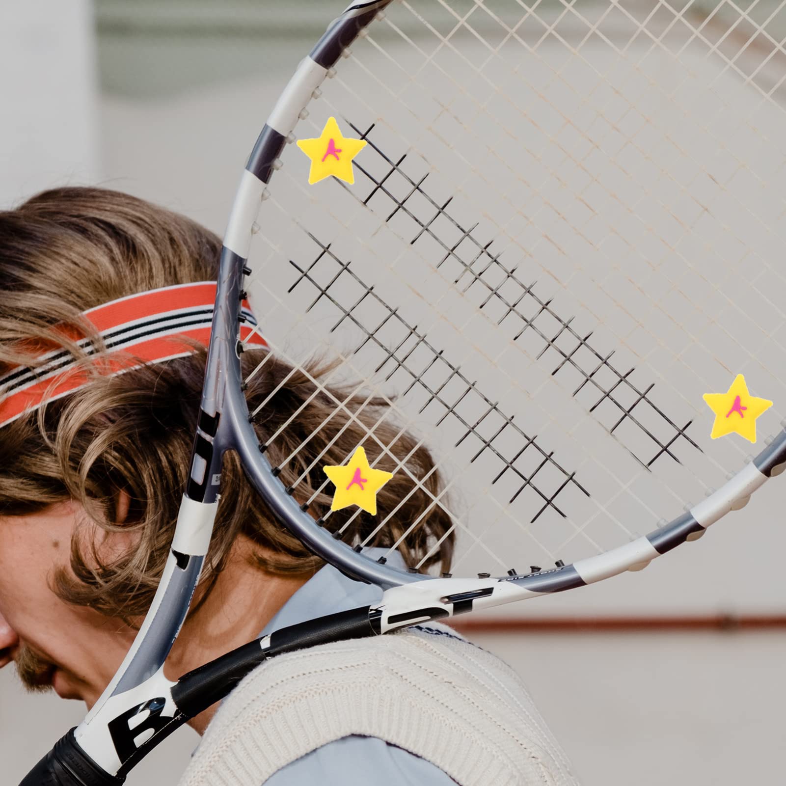 YARNOW 30pezzi Ammortizzatori per Racchette Tennis Design Cartoon Smorzatori Antivibrazioni per Comfort e Controllo