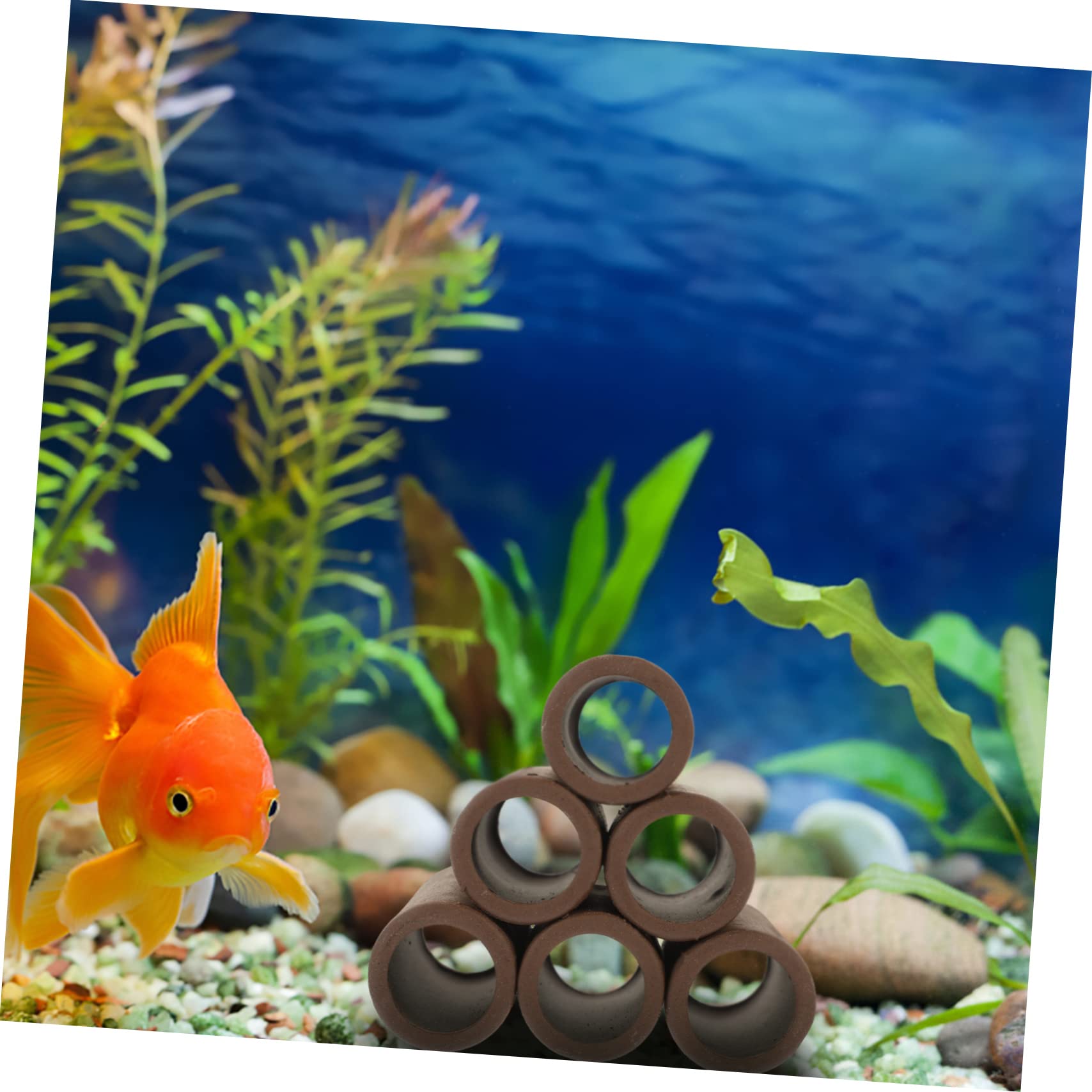 BESPORTBLE 5 Juegos De Decoración para Pecera Cueva para Esconder Peces Adornos Paisajísticos para Acuario Accesorios De Cerámica para Pecera 2 Piezas X 5