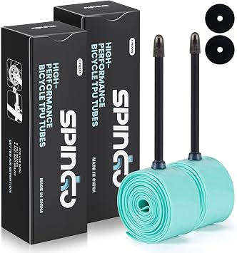 TPU Inner Tube 700C x 23C-32C 2-Pack with 48mm/60mm/80mm Presta Valves, Ultralight TPU Tubes 700C for Road Bike TPU Inner Tube Portable Spare Tire for Training and Cycling