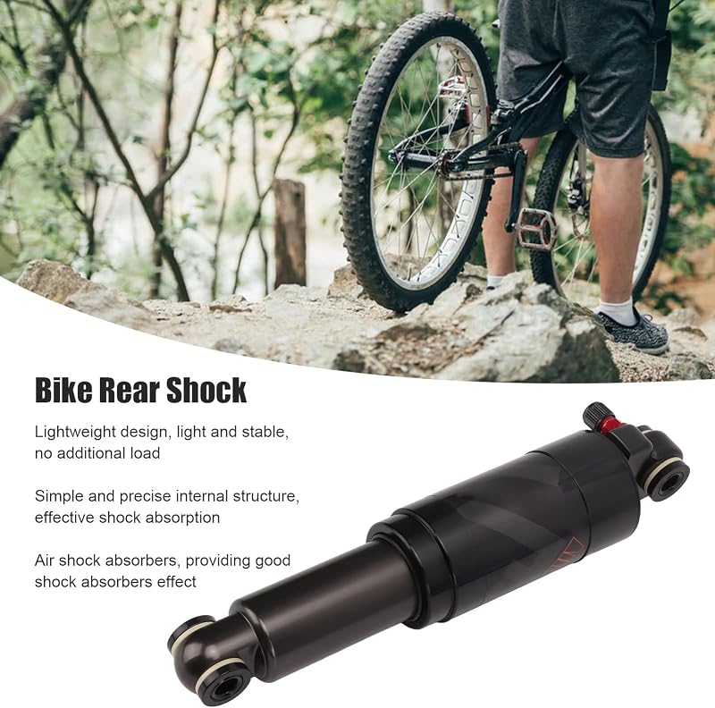 BuyWeek 190 mm Kerékpár Hátsó Lengéscsillapító - Alumínium Rugóstag MTB Kerékpárokhoz és Rollerekhez - Rezgéscsökkentő Tömítéssel