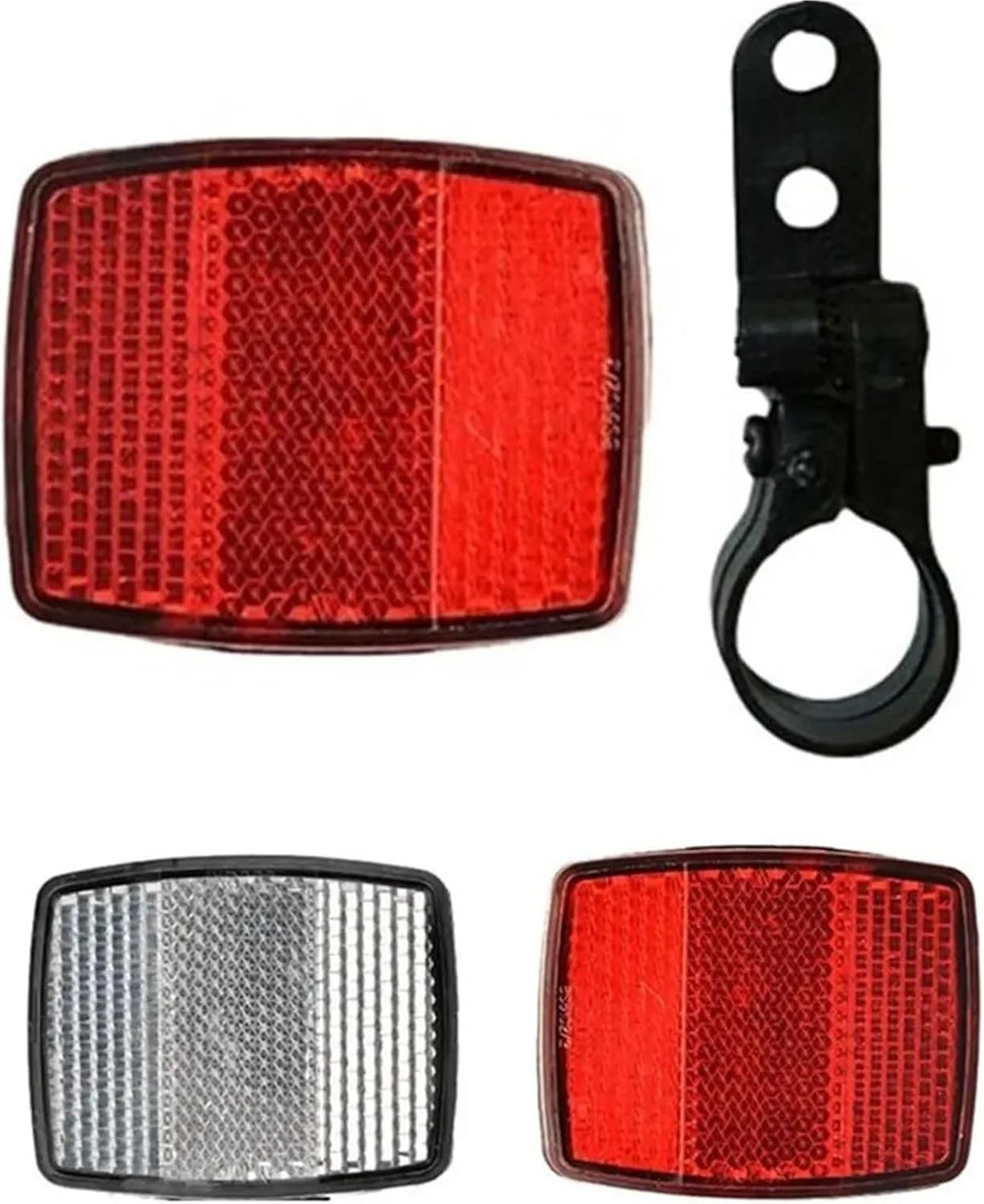 Bike Reflectors 10 Pcs Bicycle Bike Handlebar Reflector Reflective Front Rear Warning Light Safety Lens Red/White Accessories Taillight