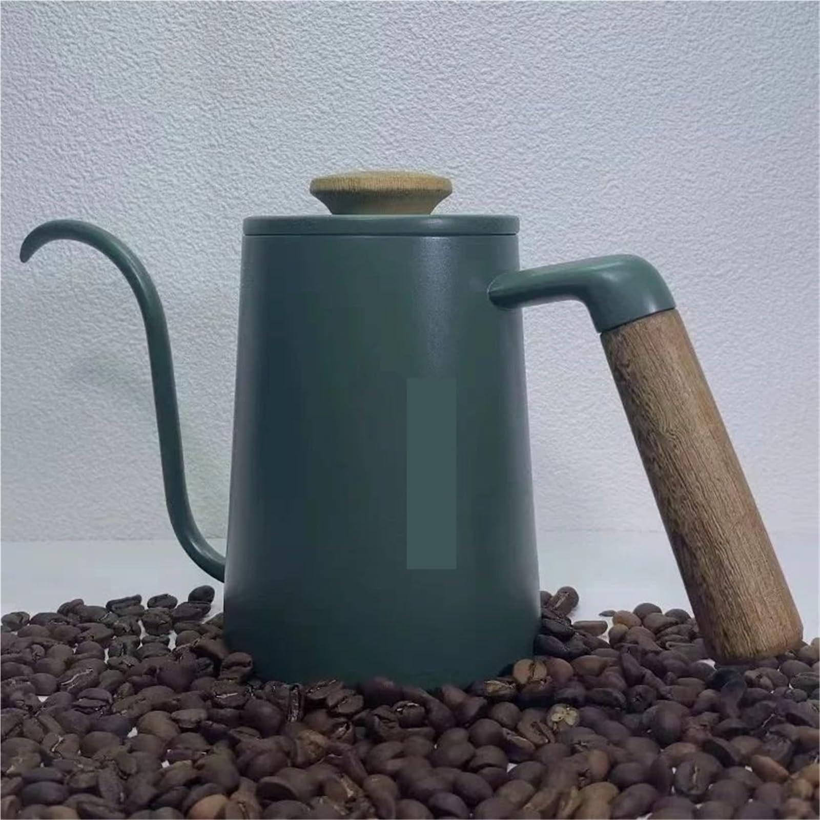 Kaffee Wasserkocher Handgebrühte Kaffeekanne Schwanenhalskanne Kaffeetropfer Coffeeware Teegeschirr for Outdoor-Camping Kaffeezubehör 300/600 ml Für Kaffee，Tee(Dark Green 300ml)