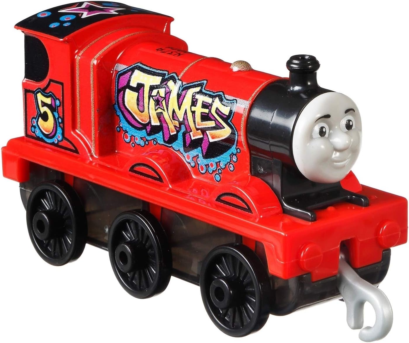 Thomas & Friends Graffiti James Push-Along Train Engine for Preschool Kids Ages 3 Years and Up