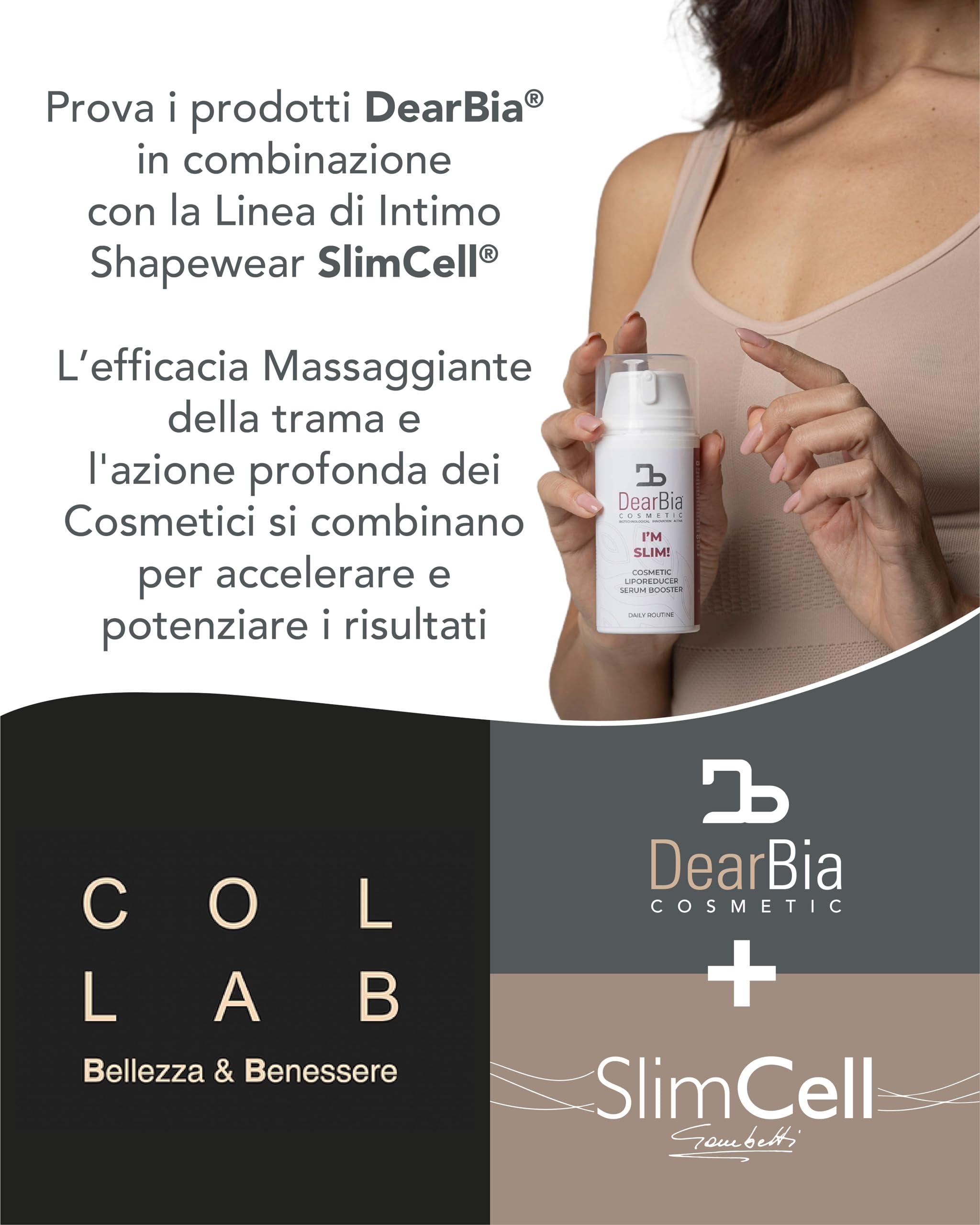 DearBia Crema Anticellulite Forte - Drenante per Gambe e Glutei, Rassodante Corpo - Made in Italy