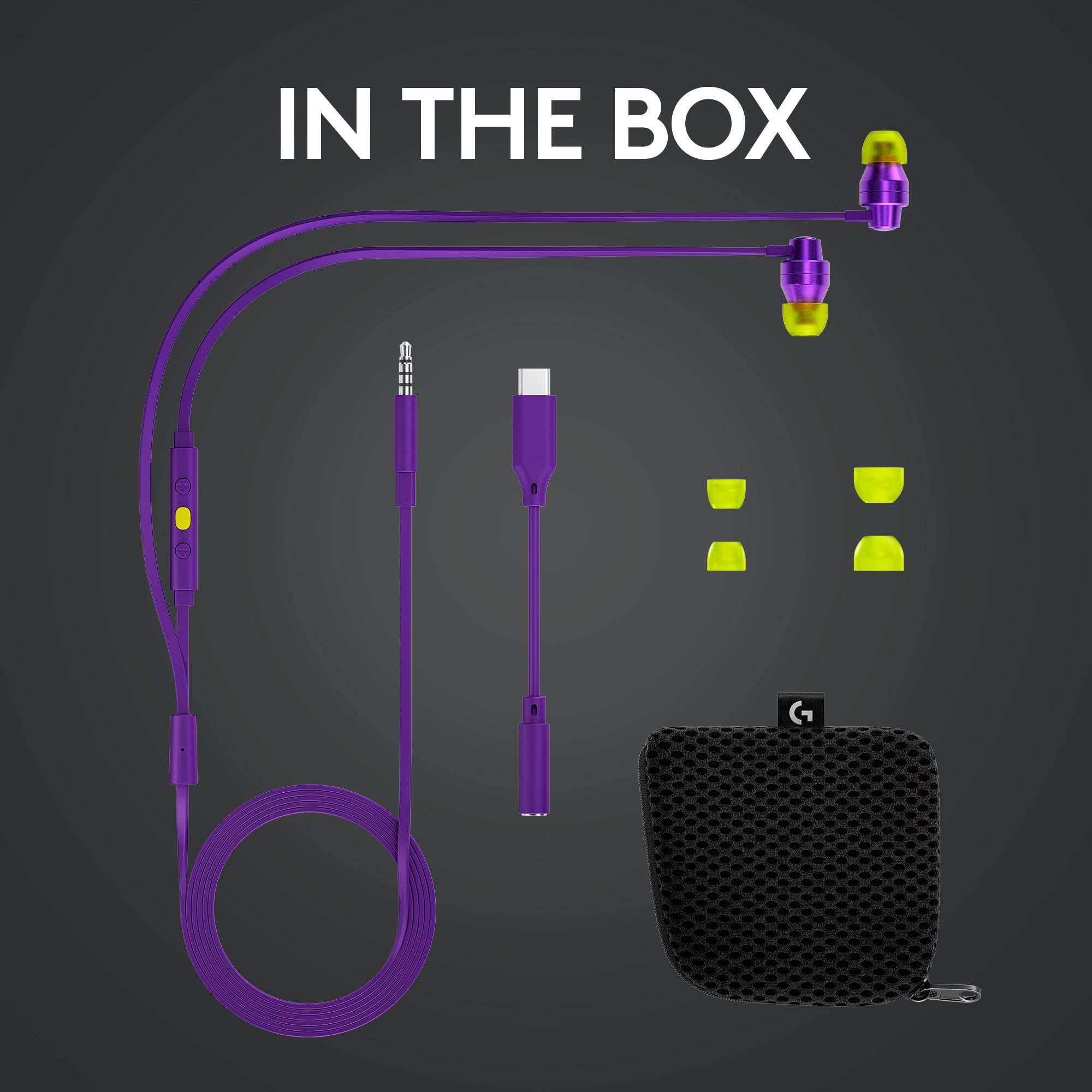 Logitech - G333 in-Ear Gaming Headphones Purple