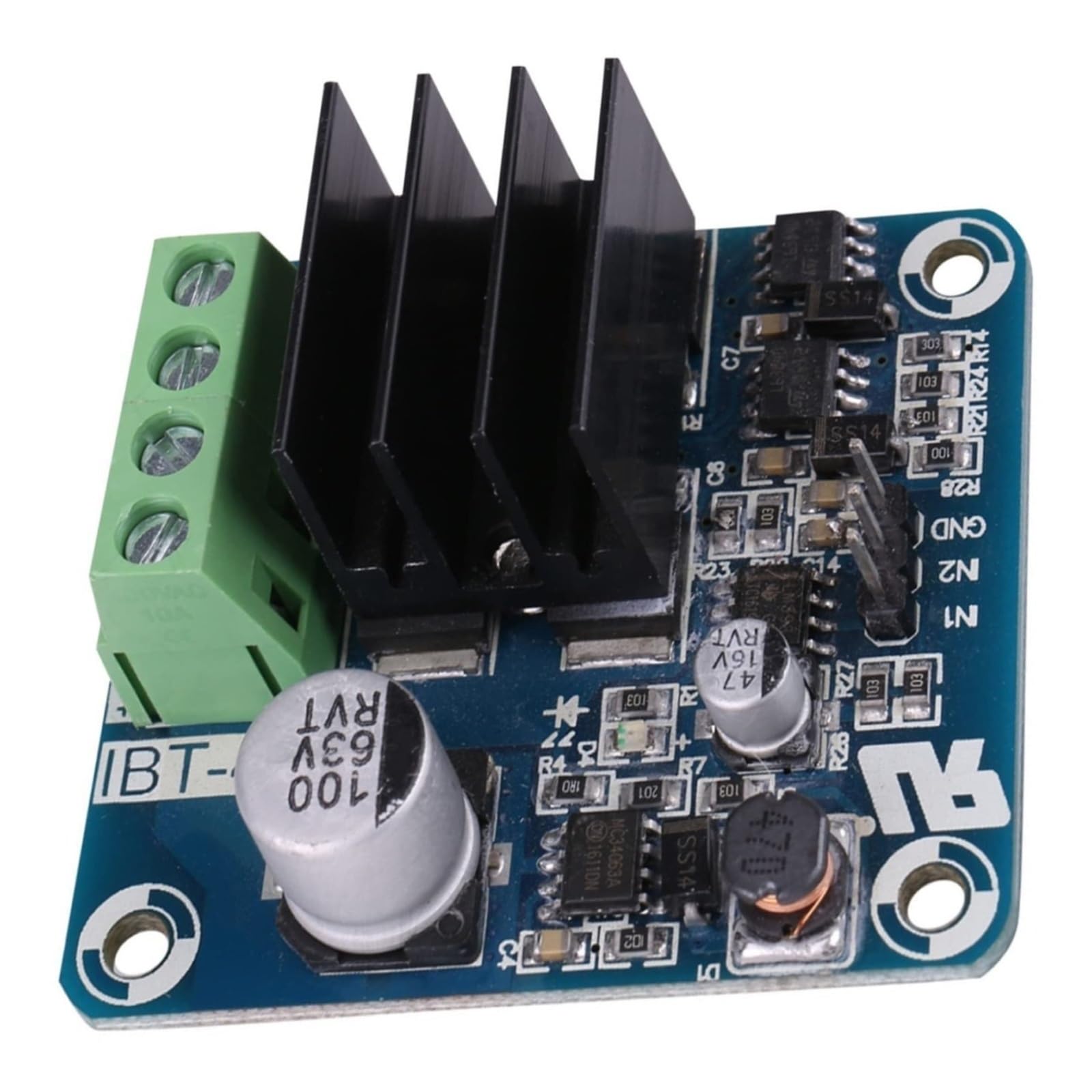 Módulo de accionamiento de puente H Controlador de motor de alta corriente de 50 A for rotación hacia adelante y atrás con aislamiento PWM Compatible con fuente de alimentación de 3,3 V a 12 V