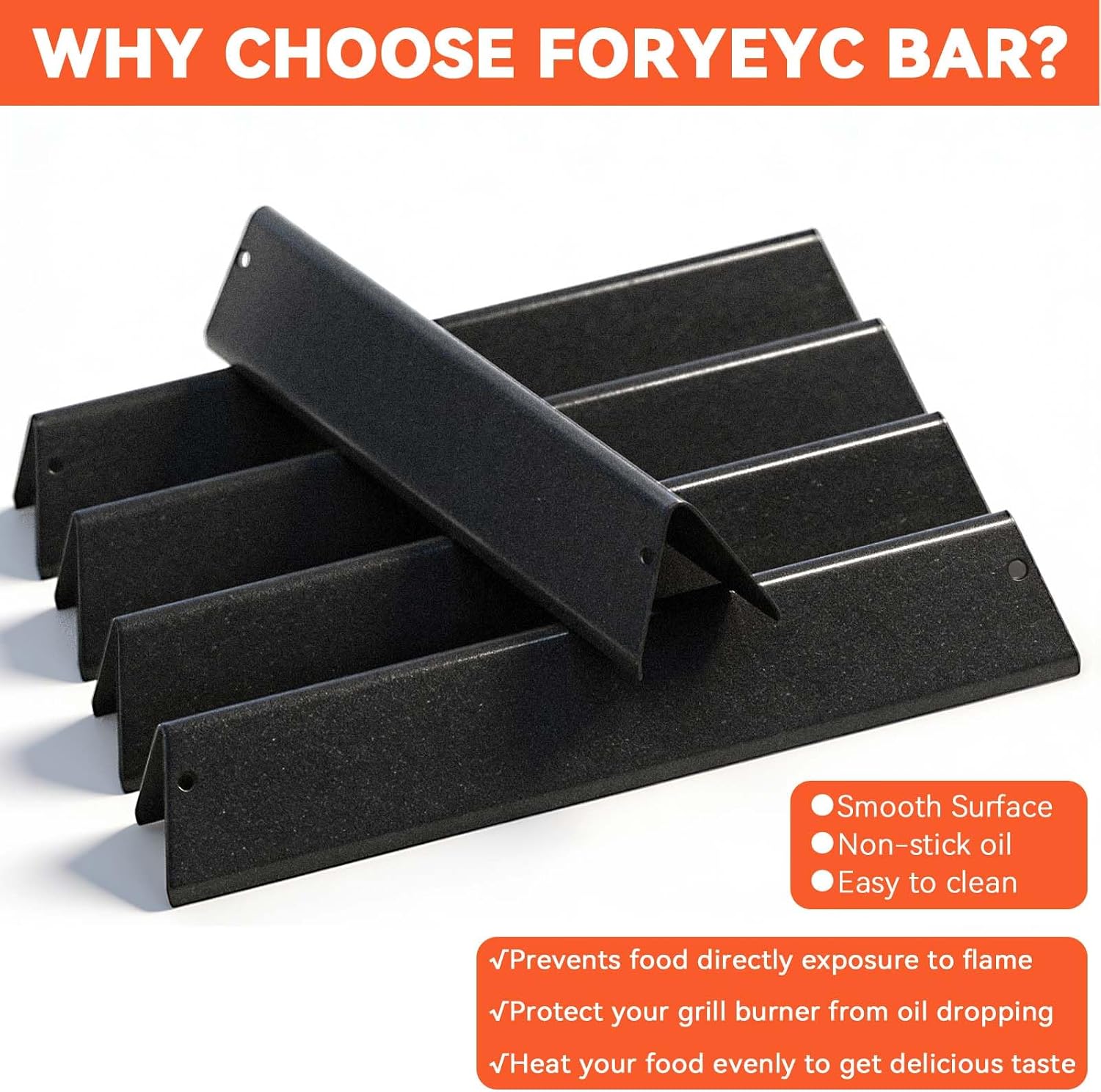 15.3" Flavorizer Bars for Weber Spirit 300 & GS4 II 300 Series, Spirit E310 E315 E320 E330 S310 S315 S320 S330 Grills with Front Control Knobs, Spirit 310 Replacement Parts for Weber 7636 69797 68843