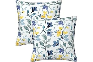 20x20 Inch Spring Sage Green Flower Pillow Covers