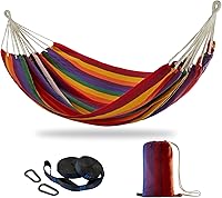 CHULIM Brazilian Double Hammock with Tree Straps - Extra Large 240x160cm, 450lbs Capacity for 2 Persons, Soft Cotton Blend Indoor/Outdoor