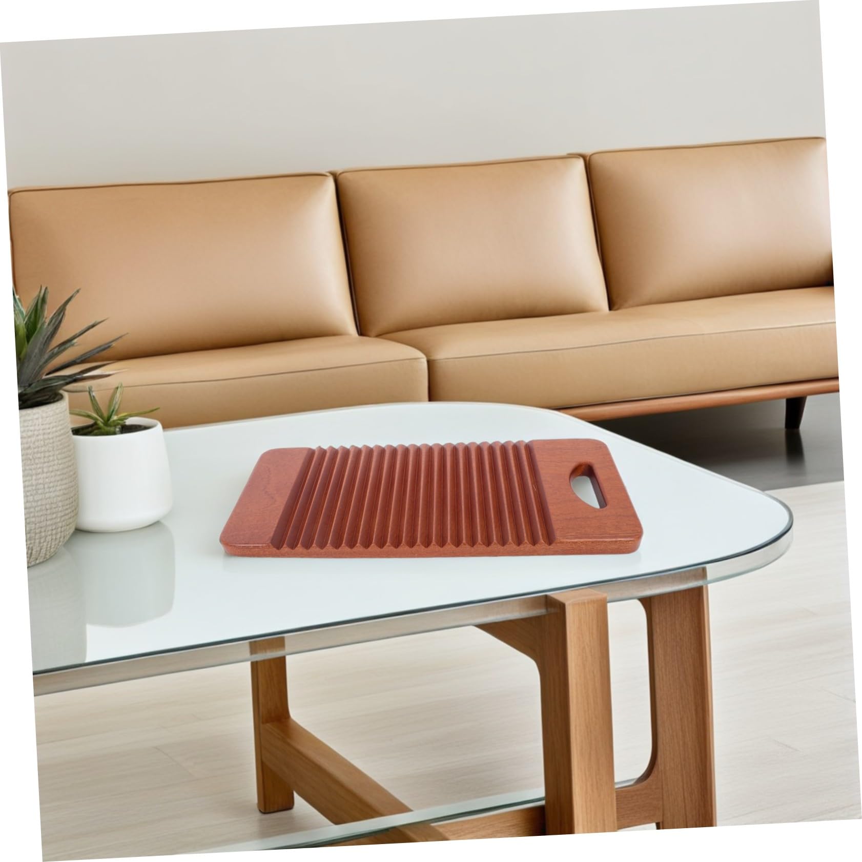 Tabla de Lavar de Madera Maciza Superficie Pulida sin Astillas Resistente y Duradera para Lavado Manual de Ropa Fácil para Uso Lavandería