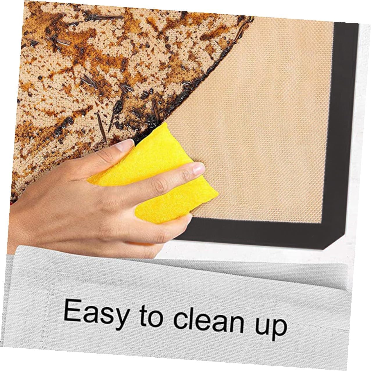 Silicone Baking Mats Non-stick Heat Resistant Cake Baking Mat Set 4pcs 42x29.5cm 30x20cm Black Fiberglass Pastry Sheets for Oven