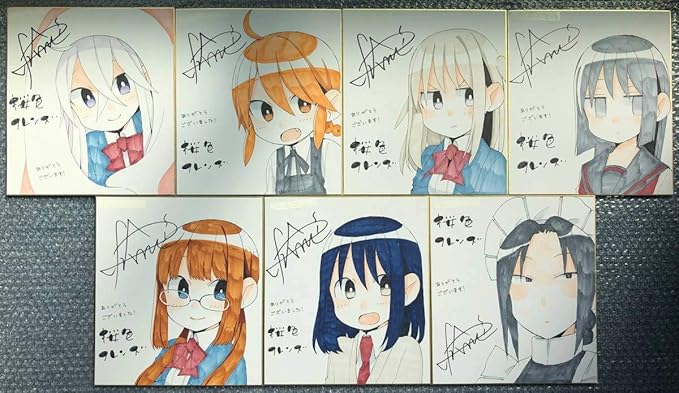 Amazon 桜色フレンズ 佐倉色 直筆 イラスト サイン 色紙 7枚セット おもちゃ おもちゃ Amazon 桜色フレンズ 佐倉色 直筆 イラスト サイン 色紙 7枚セット おもちゃ おもちゃ