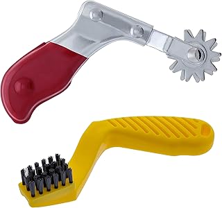 TCP Global Polishing and Buffing Pad Cleaning Spur Tool and Foam Pad Conditioning Brush - Clean Recondition Polisher Buffer Wool Compound & Polish Pads - Revitalize Microfiber Bonnets, Auto Detailing