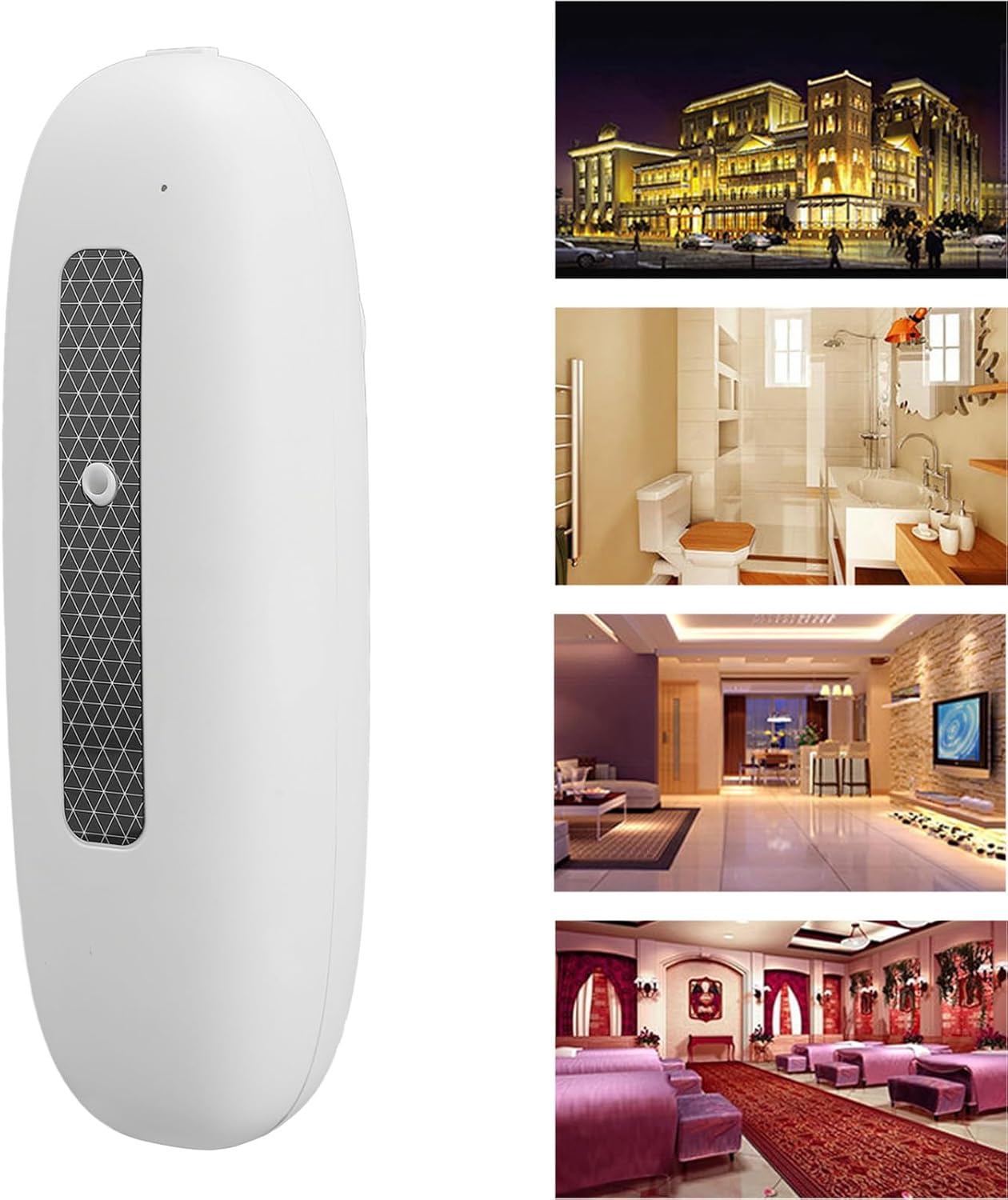 Aromatherapy Diffuser Automatic Odor Removal Adjustable Mode Fragrance Diffuser for Home Hotel Bathroom (White)