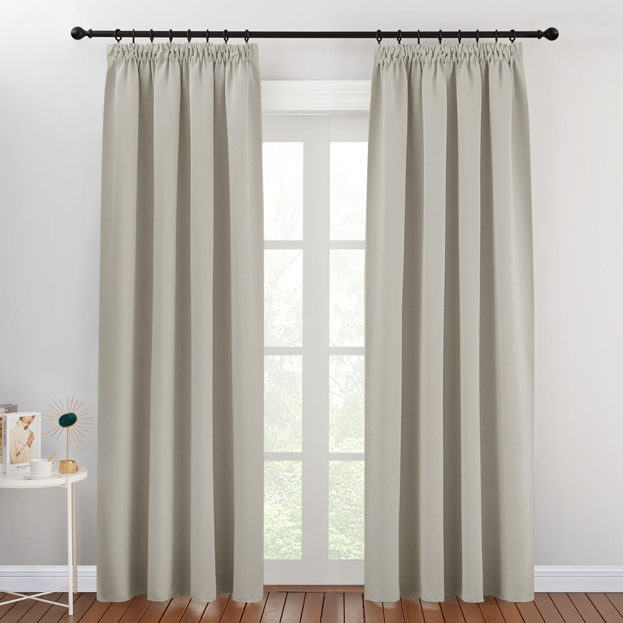 PONY DANCE Pencil Pleat Curtains for Bedroom