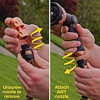 Vista 8 de Pocket Hose Copper Bullet Manguera de Jardín Expandible con Boquilla de Pulverización de Pulgar de 10 Patrones COMO SE VE EN TV 650psi 3/4 pulgadas