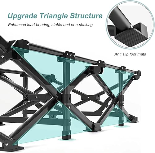 Miniatura 2 de Cuna de camping para adultos, cómoda, plegable para dormir, cama plegable ligera con bolsa de transporte para niños, soporta 450 libras, camping al